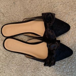 Loft velvet mules